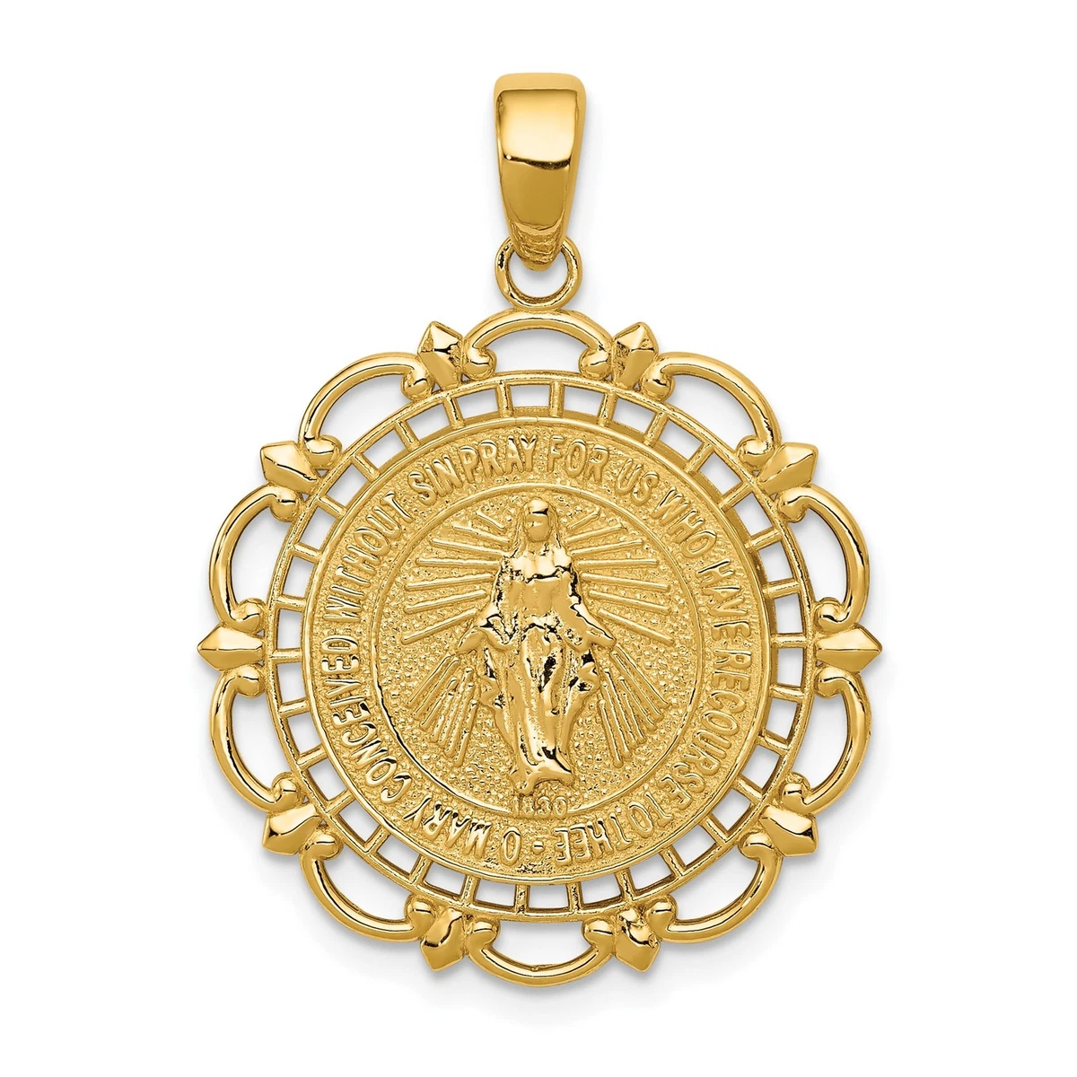 14k Gold Miraculous Medal for sale | eBay