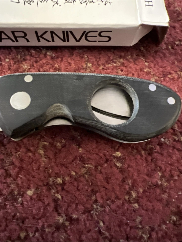 Cuchillo Al Mar Havana HCBM-1 Mango Negro Caja Micarta Nuevo Seki Japón 🔥 Foto 3 de 4