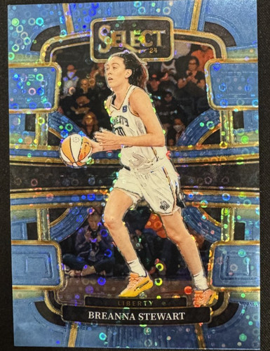 2024 Panini Select WNBA Breanna Stewart #13 Light Blue Disco Prizm /125