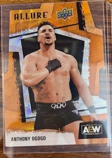 Anthony Ogogo 2022 Upper Deck Allure AEW Orange Slice Die Cut #20 Wrestling RC