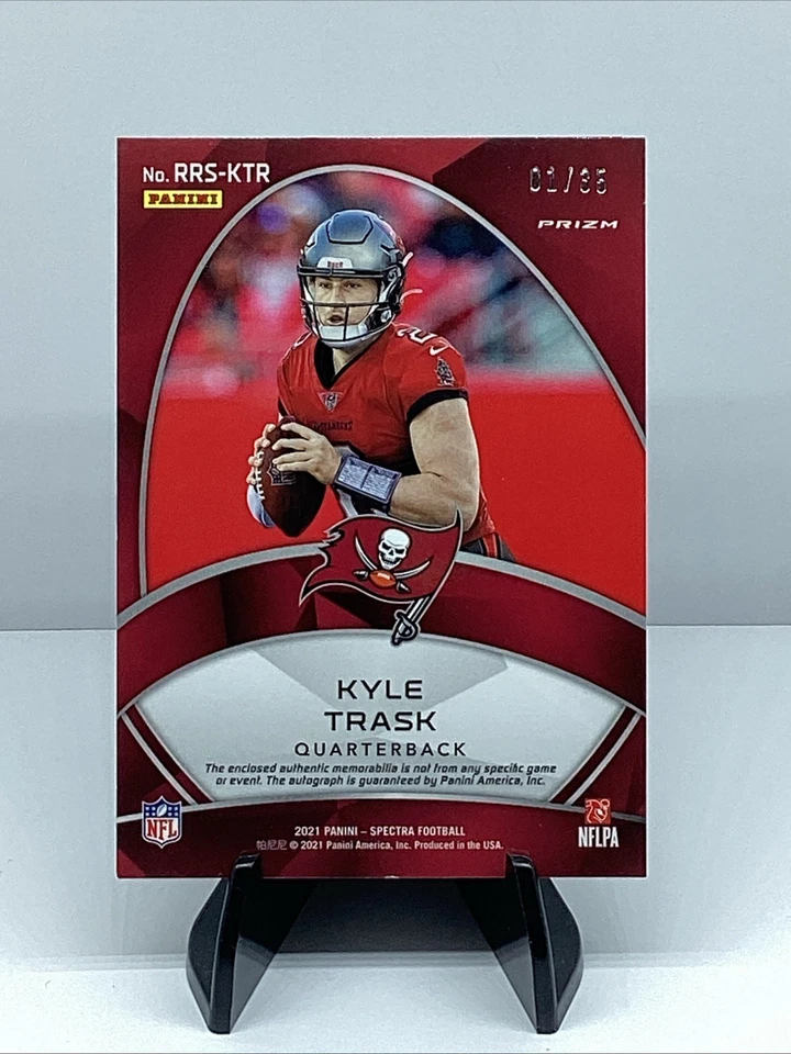 2021 Panini Spectra Kyle Trask Radiant Rookie Green #01/35! First On Print!! - Image 2 of 3