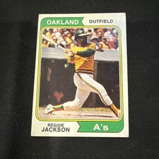 1974 Topps #130 Reggie Jackson Oakland Athletics Base Set Major League Baseball