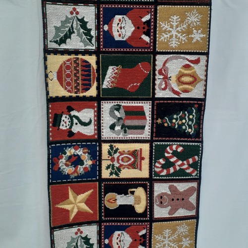 Let's Be Jolly Weihnachten Tischläufer verschiedene Themen Quadrate Gobelin - Bild 5 von 7