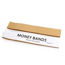 L LIKED 300 PCS Money Bands for Cash, Blank Self Adhesive Currency Straps Bill W