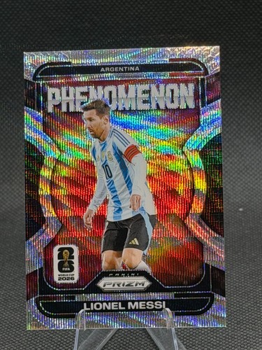 2026 Panini Prizm FIFA World Cup Lionel Messi Phenomenon Wave Prizm