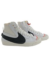 Nike Blazer Mid sneaker uomo alte numero 39 bianche sportive stampa logo