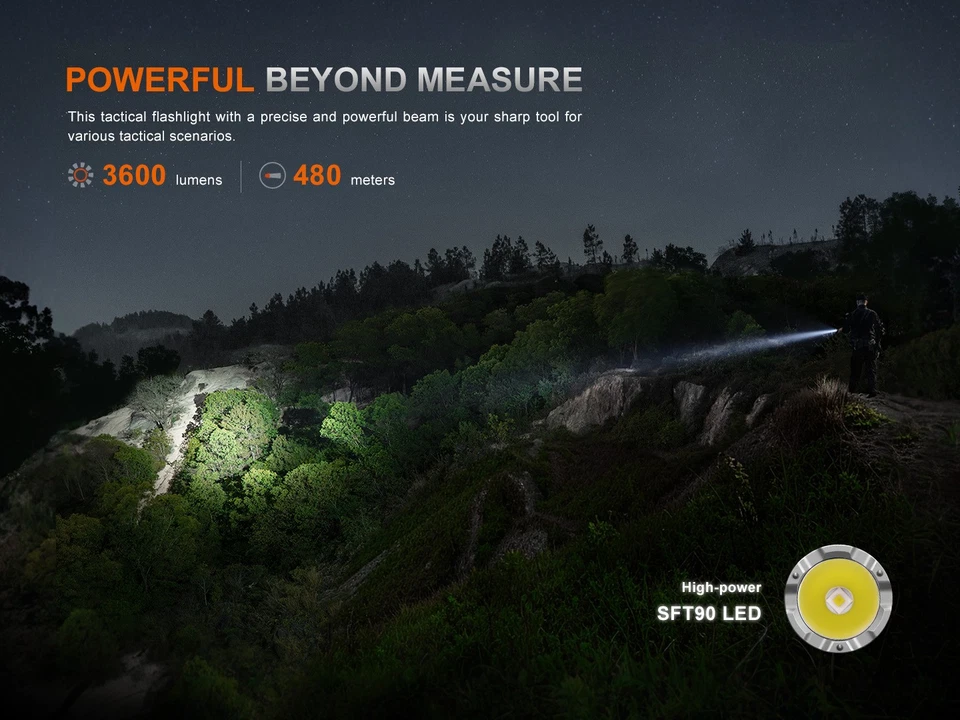 Linterna táctica recargable Fenix TK21R 3600 lúmenes Foto 3 de 4