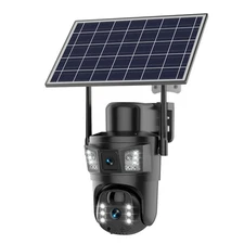 Solar Battery Powered Wireless WiFi Outdoor Pan/Tilt Home Security Camera System