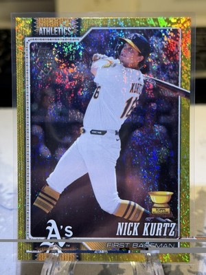 2026 TOPPS NICK KURTZ ROOKIE CUP YELLOW RAINBOW SAND GLITTER #d/399 GOLD CUP
