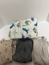 Crib Fitted Sheet 3 NB Infant Footed Sleepers, 2B