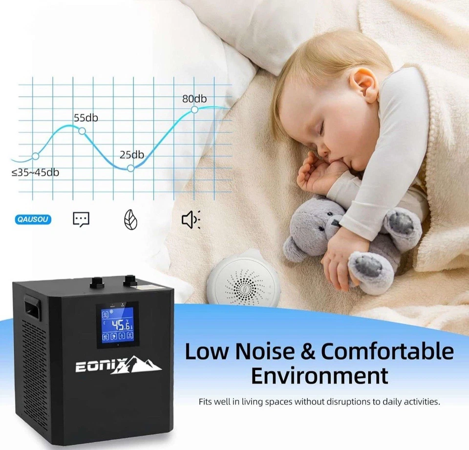 Enfriador de baño de hielo Eonix, 1/3 HP LG-CY300 para bañera de hielo o baño en casa. Foto 3 de 4