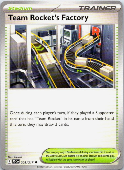 Team Rocket's Factory 203/217 - Ascended Heroes -  NM/M