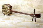 Okinawa SANSHIN Music Instrument High Quality Striped ebony Hard Case Japan Set