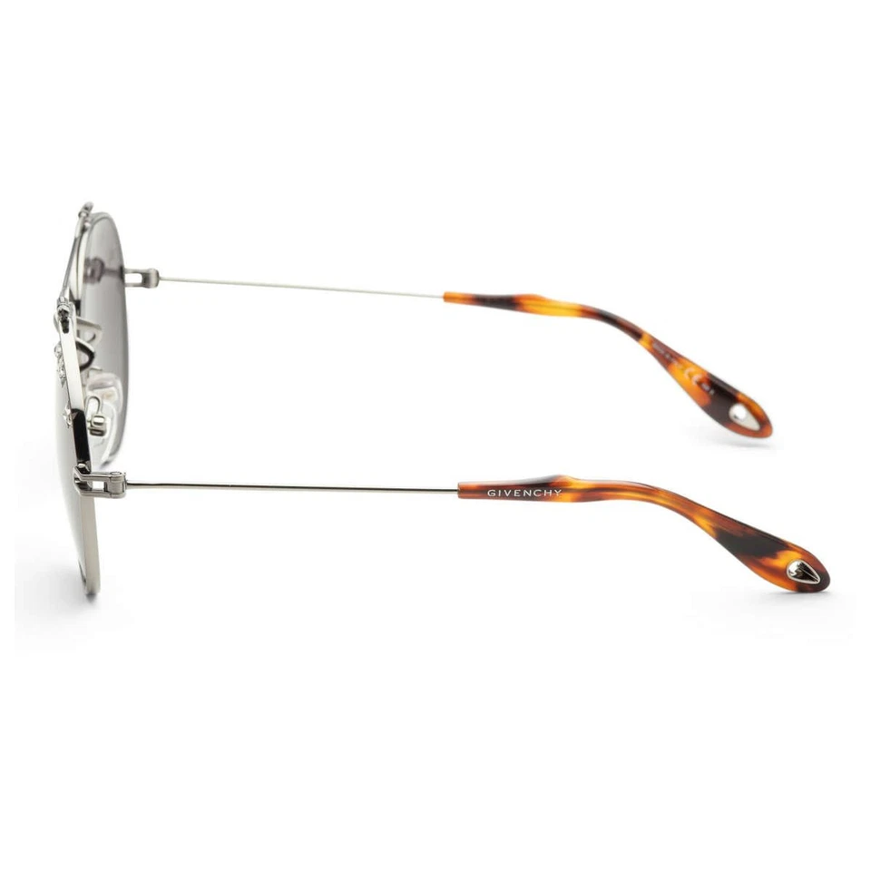 Óculos de sol Givenchy unissex prata aviador GV7057-N-STARS-SRJ cristal rutênio - Imagem 2 de 2