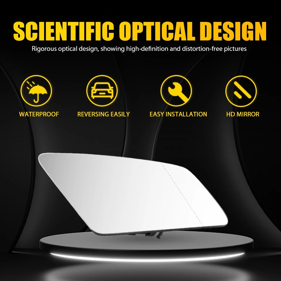 Espejo de cristal lado pasajero para Mercedes Benz C250 CLS550 E350 E400 E550 10-18 Foto 3 de 4