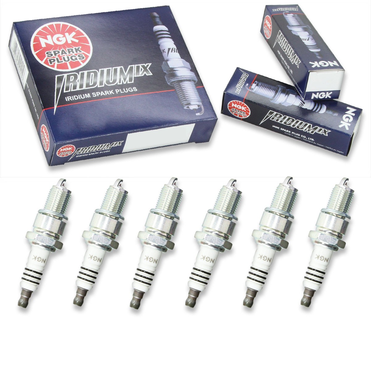 6 pcs NGK Iridium IX Spark Plugs for 1988-1990 Chrysler Dynasty 3.0L V6 - ia