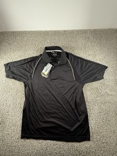 adidas ClimaCool Men  s XL Black Golf Polo Short Sleeve Shirt New