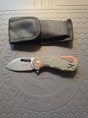 MKM Isonzo Pocket Folding Knife with N690Co blade with sheath MINT FAST SHIPPING
