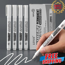 3 pcs White Waterproof Permanent Paint Marker Pens for Metal Wood Fabric