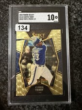 2022 Panini Select Curtis Terry #112 Gold Vinyl Prizm #1/1 RC SGC 10 Pristine