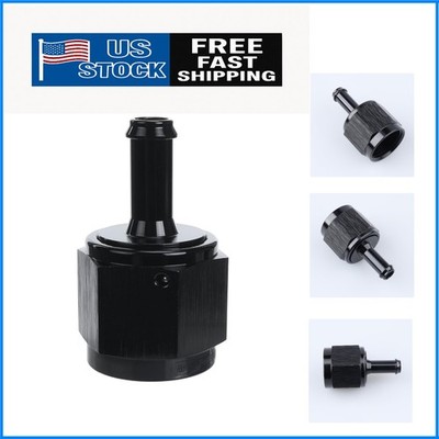 Black Aluminum Straight Female AN10 to 5/16'' Swivel Hose Barb fitting 10AN to...