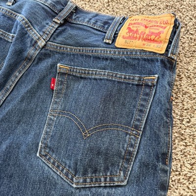 Levi's 517 Jeans Men's 32x32 Blue Boot Cut Denim Western Cowboy Bootcut Distress