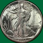 1945-D Walking Liberty Half Dollar Brilliant Uncirculated BU Coin #40387