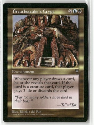 Breathstealer's Crypt Visions Rare MTG NM
