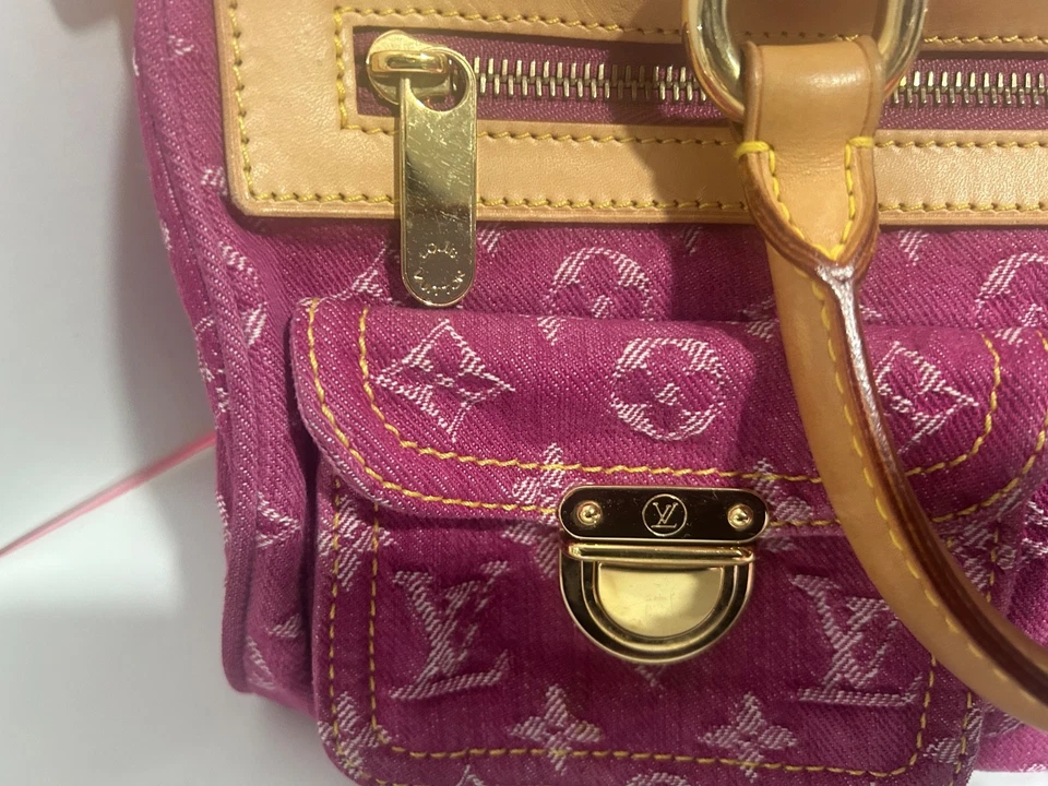 Louis Vuitton Pink Denim Neo Speedy - Image 2 of 4