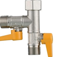 Brass Water Diverter 3 Way Shower Diverter Valve T Adapter Shower Head Shut-Off