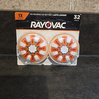 Rayovac Hearing Aid Batteries Size 13 32 Pack Zinc Air Long Lasting USA