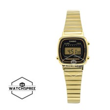 Casio Ladies Standard Digital Gold Tone Stainless Steel Band Watch LA670WGA-1D