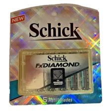 Schick FX DIAMOND 5 Refill Shaver Razor Blades Cartridges Replacement Vintage