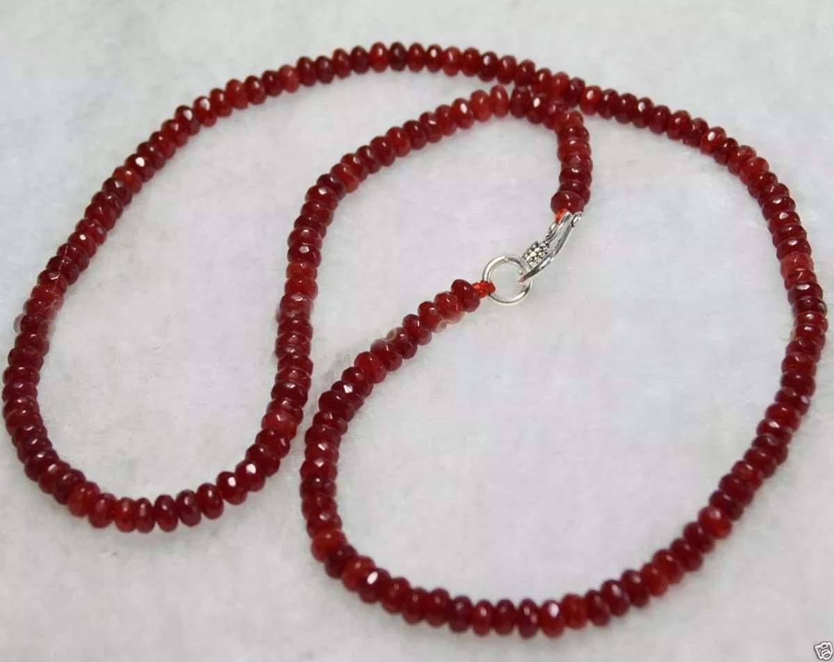 Red hotsell gemstone beads