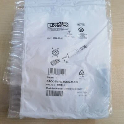 FÜR Phoenix Contact Sensor Stecker 1506891 SACC-M 8FS-4CON-M-SW - Bild 1 von 4