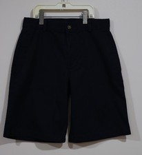 Nautica Size 10 Boys Navy Blue Adjustable Waist Casual Uniform Shorts
