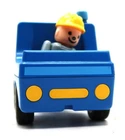Vtg 1990 Playmobil Geobra Construction Truck and Figurine
