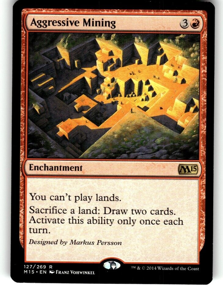 m15 mtg cards MTG Magic: The Gathering Card M15 127/269 R Aggressive Mining