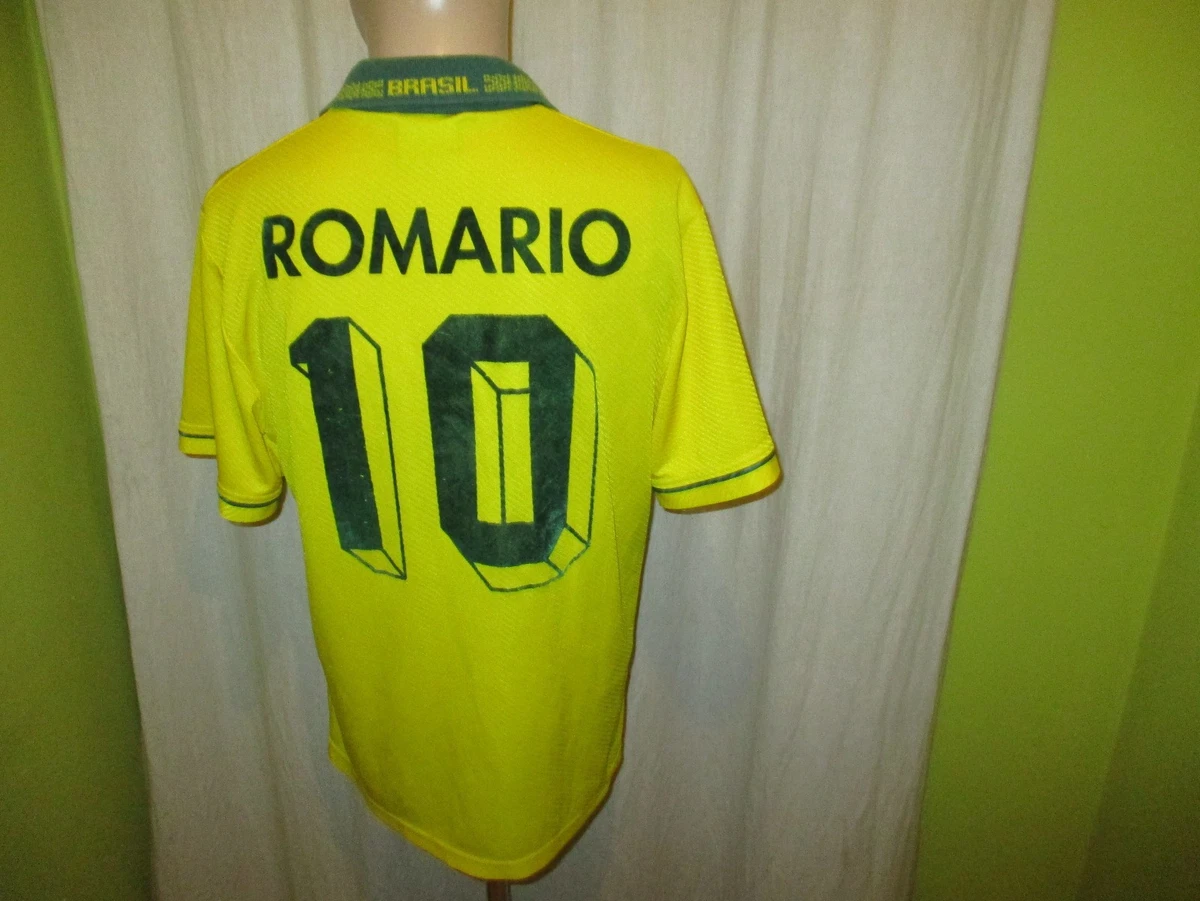 Brésil 1992 - 1993 Home football Umbro Match maillot porté #11 Romario