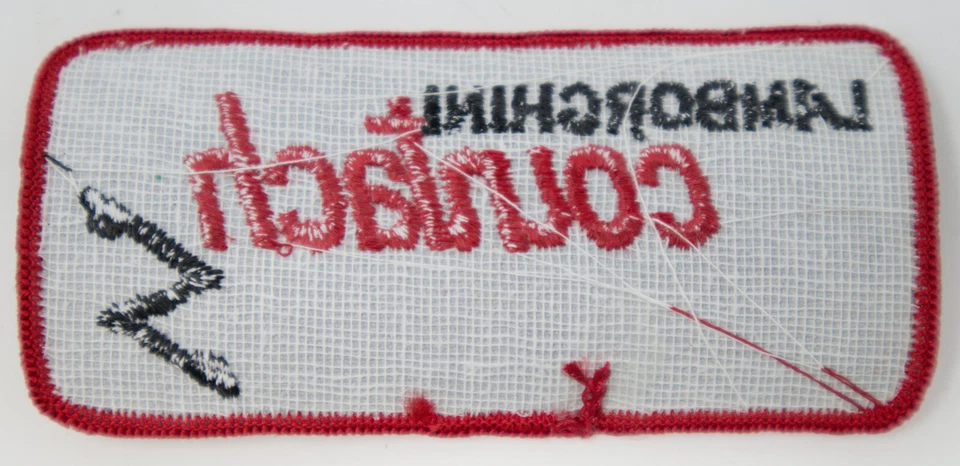 Lamborghini Countach S vintage sew-on embroidered patch LP400S LP500S 5000 QV - Image 2 of 2