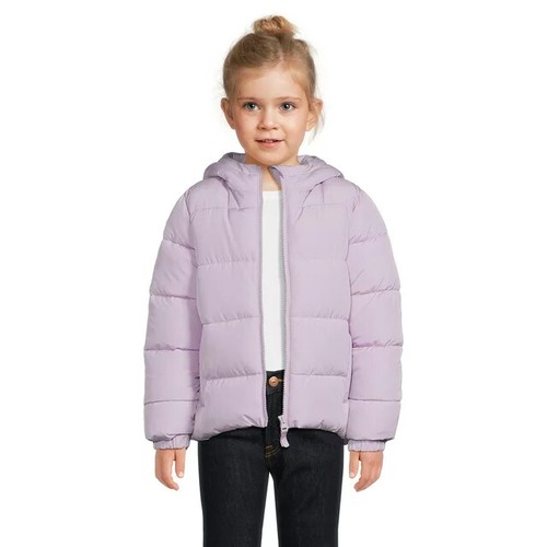 Swiss Tech Girls Heavyweight Puffer Coat, Lavender & Pink, Size 14 and up- New - Picture 6 of 8