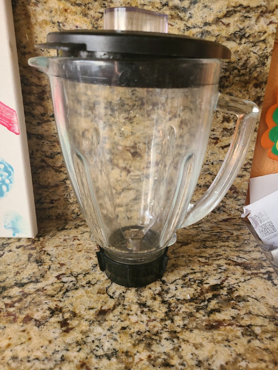 OSTER DURALAST Classic Blender Replacement Glass Pitcher Jar Lid Cup  Pre-owned