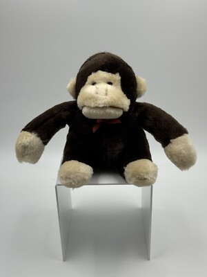 Pier 1 Imports Plush Monkey 6'' Tall 11'' Wide