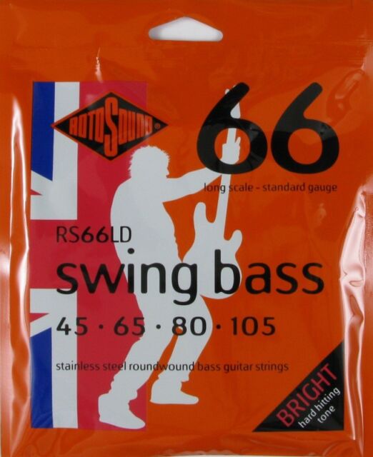 RS66LD, Standard Rotosound Swing Bass 66 Long Scale Bass Guitar Strings