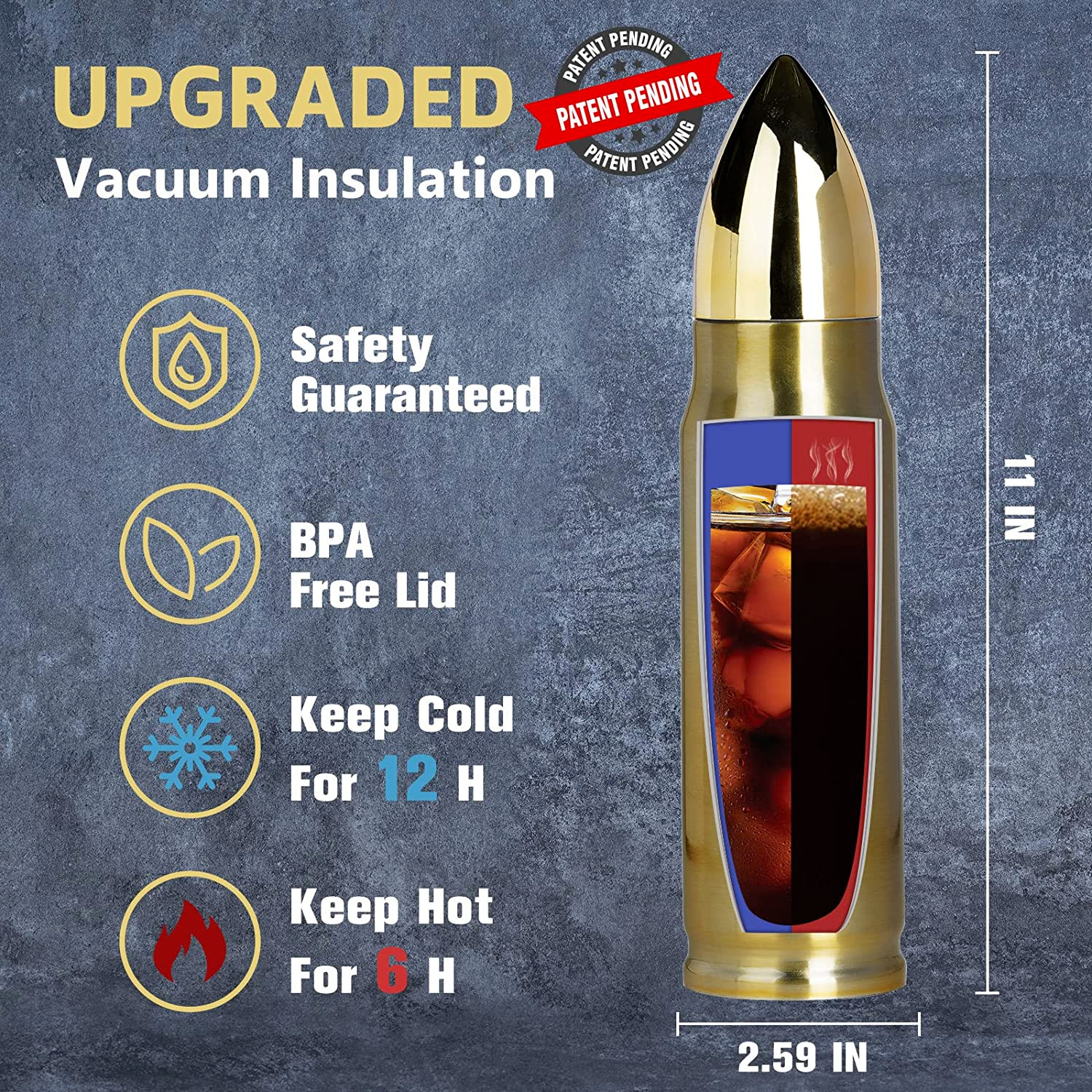 Stocking Stuffers Gifts for Men Dad Him 17oz Cool Coffee Tumbler