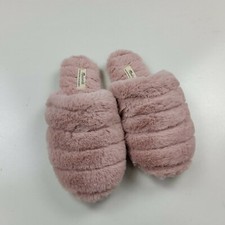 Madewell Women's Quilted Scuff Slippers in Recycled Faux Fur Size 6