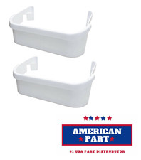 2 Pack 240351601 Door Shelf Bin with Frigidaire Refrigerator Freezer Side