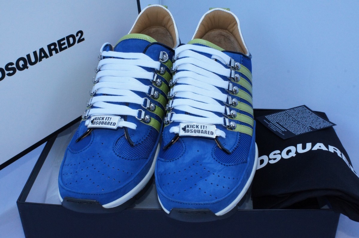 スニーカー DSQUARED2 Men Sneakers Blue SNM036414170001 M1424 New Dsquared2 Men's Tennis Shoes Size 43 Sneakers Blue