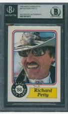 1988 Maxx Charlotte #43 Richard Petty Signed RC Beckett Authentic Autograph BAS