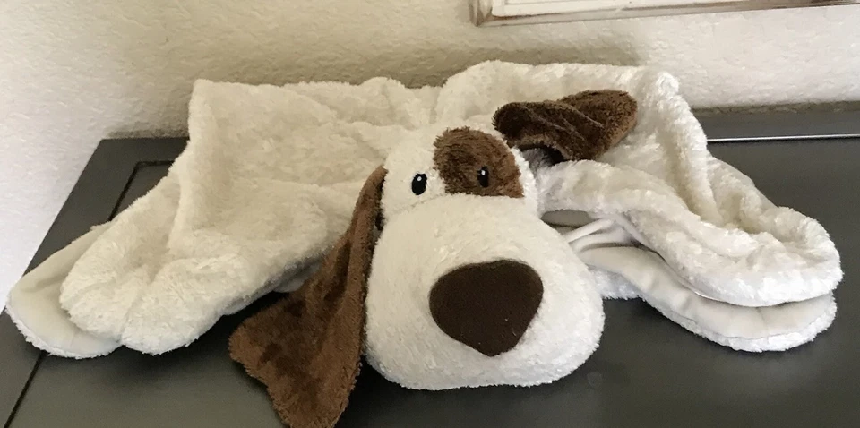 Baby Gund Sobre Rojo Cachorro Perro Peluche Bebé Lovey Crema Sedosa Alfombra de Juego Juguete 42643 Foto 2 de 3